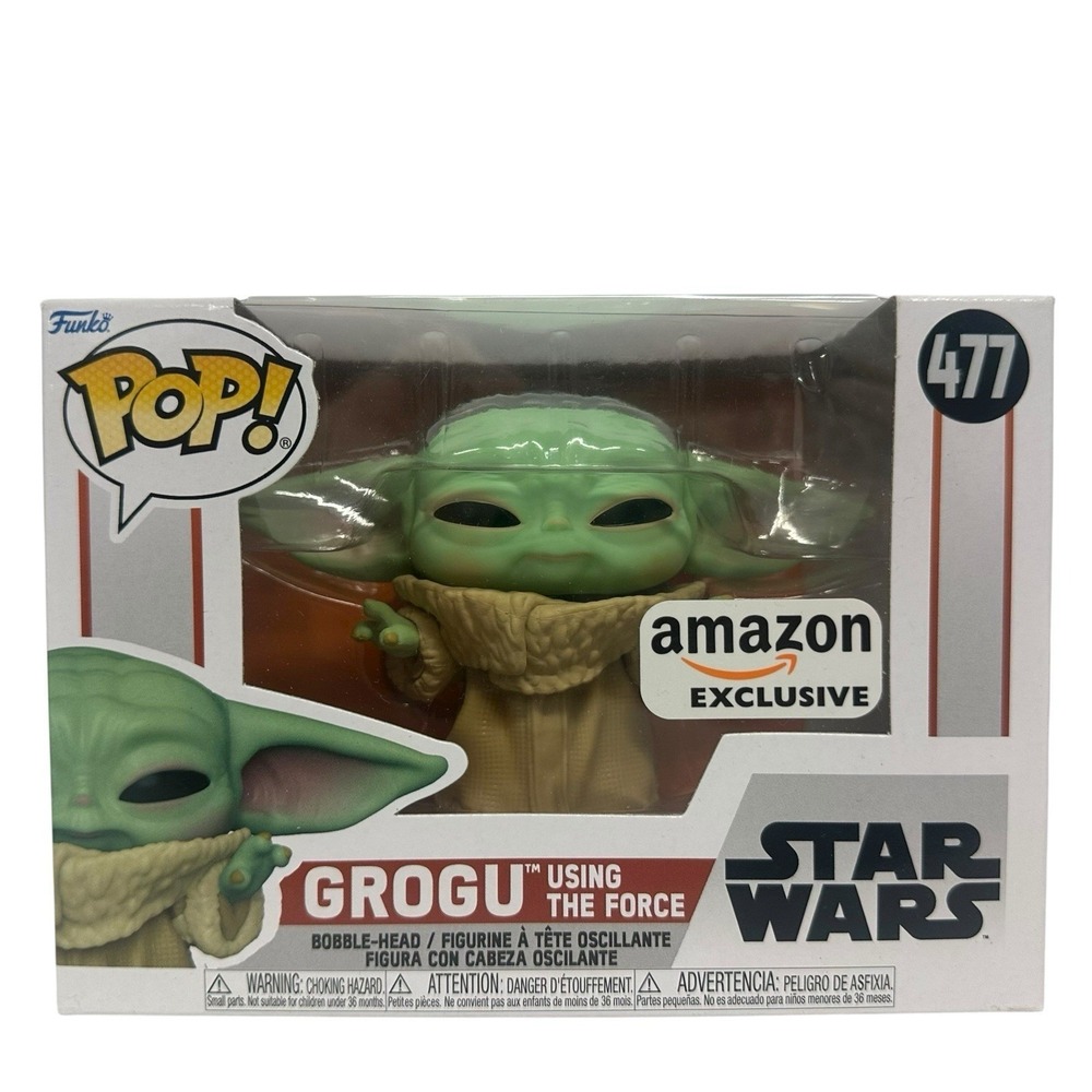 Funko Pop! Vinyl: Star Wars - Grogu Using The Force - Amazon (Exclusive) #477
